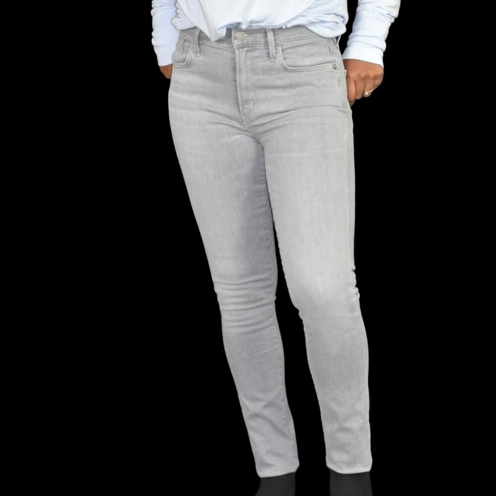 Agolde Sophie Jean Grey Light Fame Skinny Slim High Waist Cotton Stretch Size 26